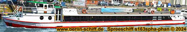Berlin Spreeschiff ueber 100 Personen im Salon